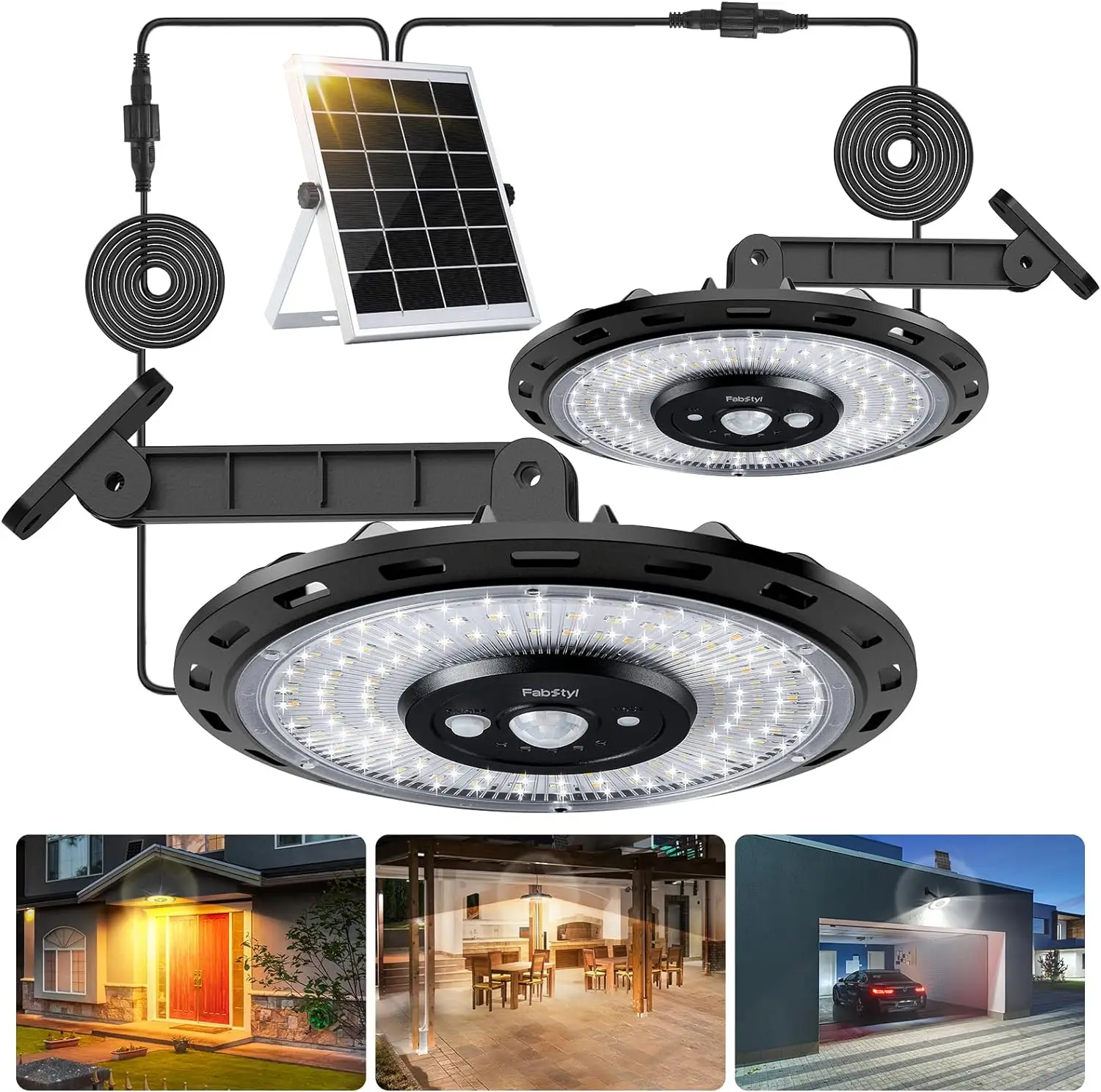 cabeca dupla luz solar ao ar livre indoor movido a energia solar galpao luzes com sensor diurno disponivel controle remoto regulavel para patio gazebo 01