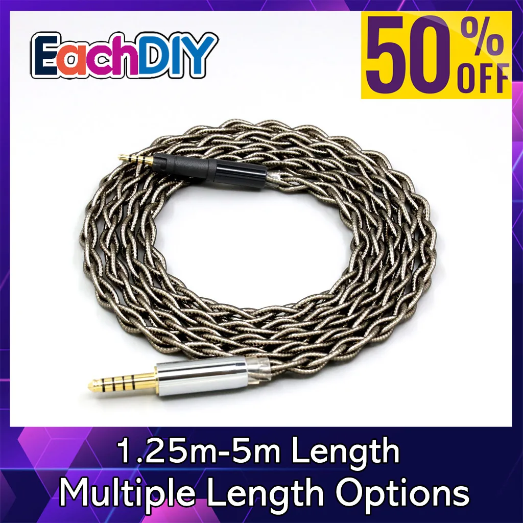 

99% Pure Silver Palladium + Graphene Gold Earphone Shield Cable For Sennheiser HD599 HD569 HD 560S HD559 hd560s LN008253