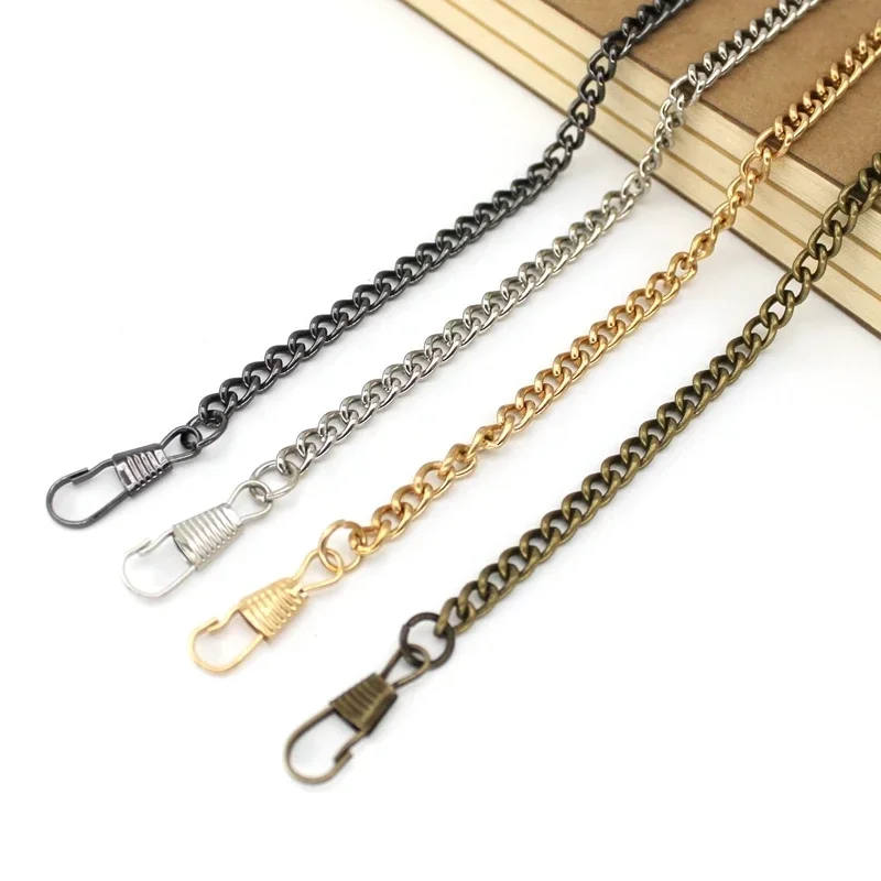 Thin Chain Shoulder Bag Strap Replacement 40-120cm Women Handbag Crossbody Purse Chain Accessories for Bags 10pcs