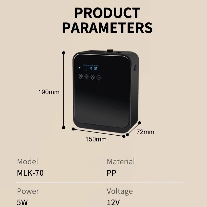 Máquina aromática de escritorio de 250ml, máquina difusora de aroma de aceite esencial para el hogar y Hotel con Control por aplicación Bluetooth inteligente