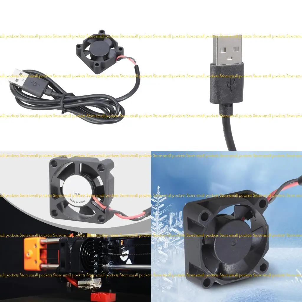 

R1WD DC5V Fast Speed Cooling Fan USB Power 30x30x10mm Efficient Fan For Computer Printer