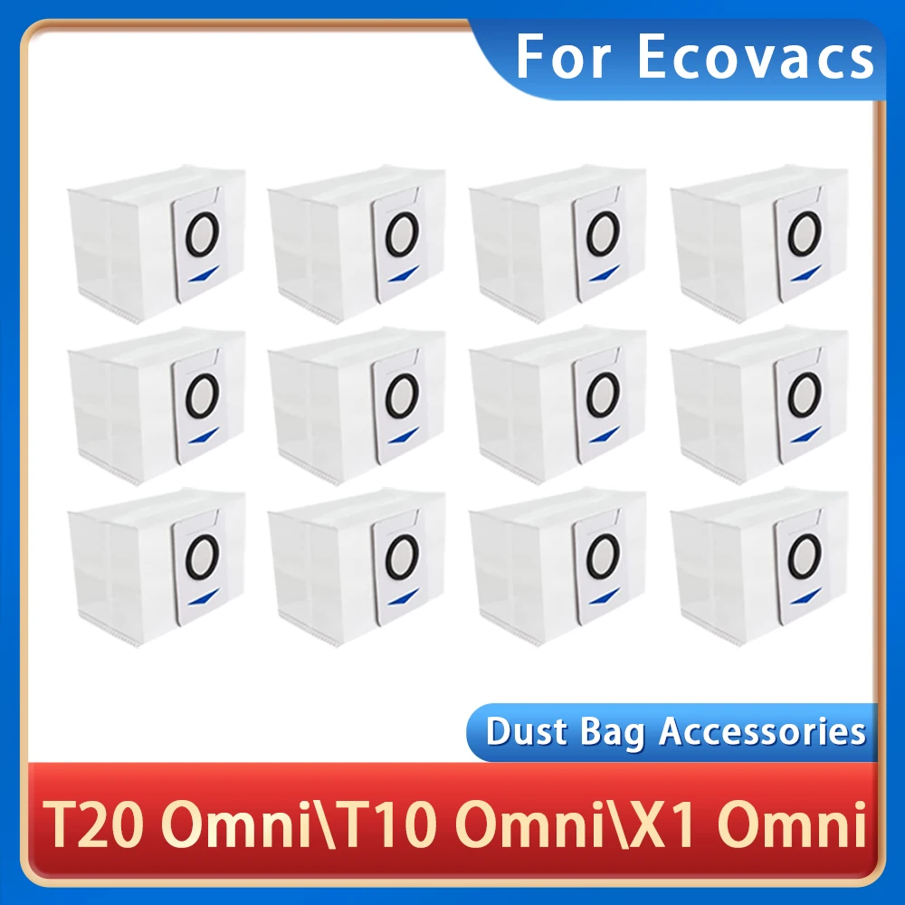 Dust Bag For Ecovacs T20 omni\\T10 omni\\X1 omni\\X1 Turbo\\T10 Turbo Spare Parts Dust Bin Bag Vacuum Cleaner Accessories