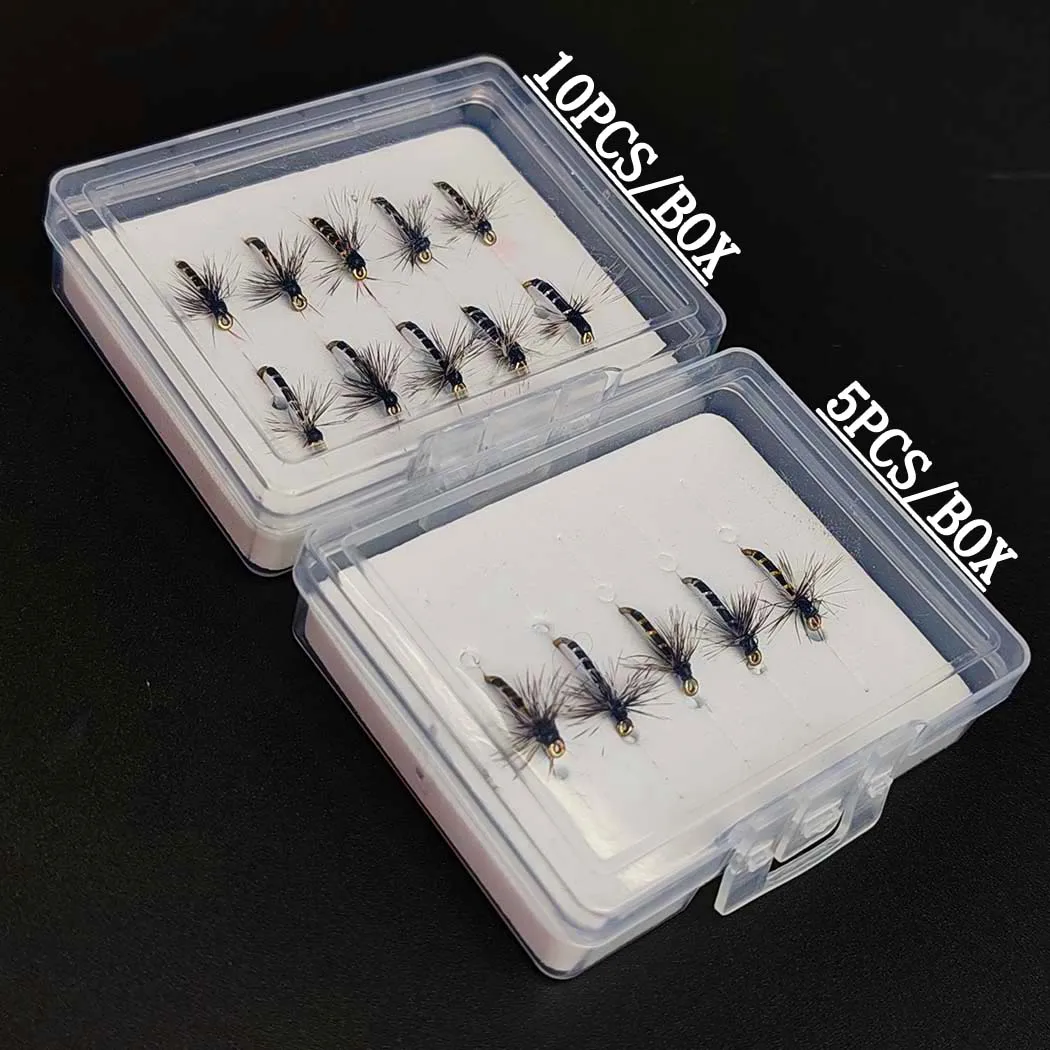 5/10Pieces-With Box Griffith Midges Bait -Sizes#14| Fly Fishing Flise Bait | Dry Flies| Fishing for Trout/Perch view 4