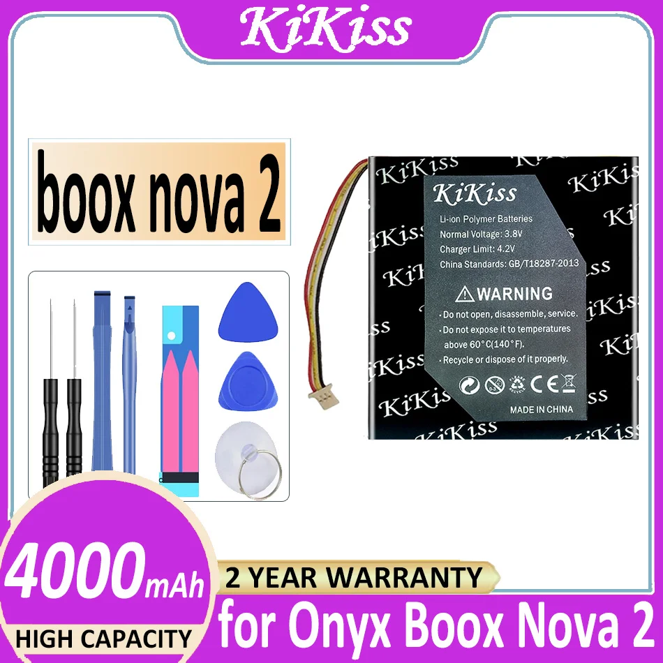 Battery 4000mAh for Onyx Boox Nova 2 nova2 Electronic Reader