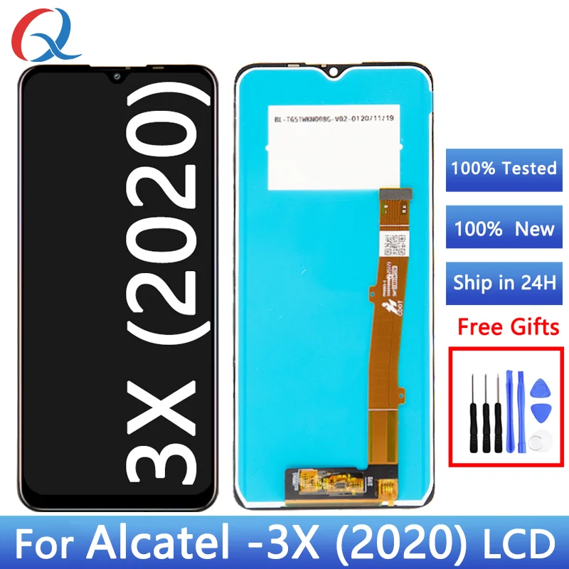 Mobile Phone Lcds For Alcatel -3X (2020) 5061U Screen Replacement Ercan For Alcatel 5061-EEA Digitizer Assembly Pantalla Display