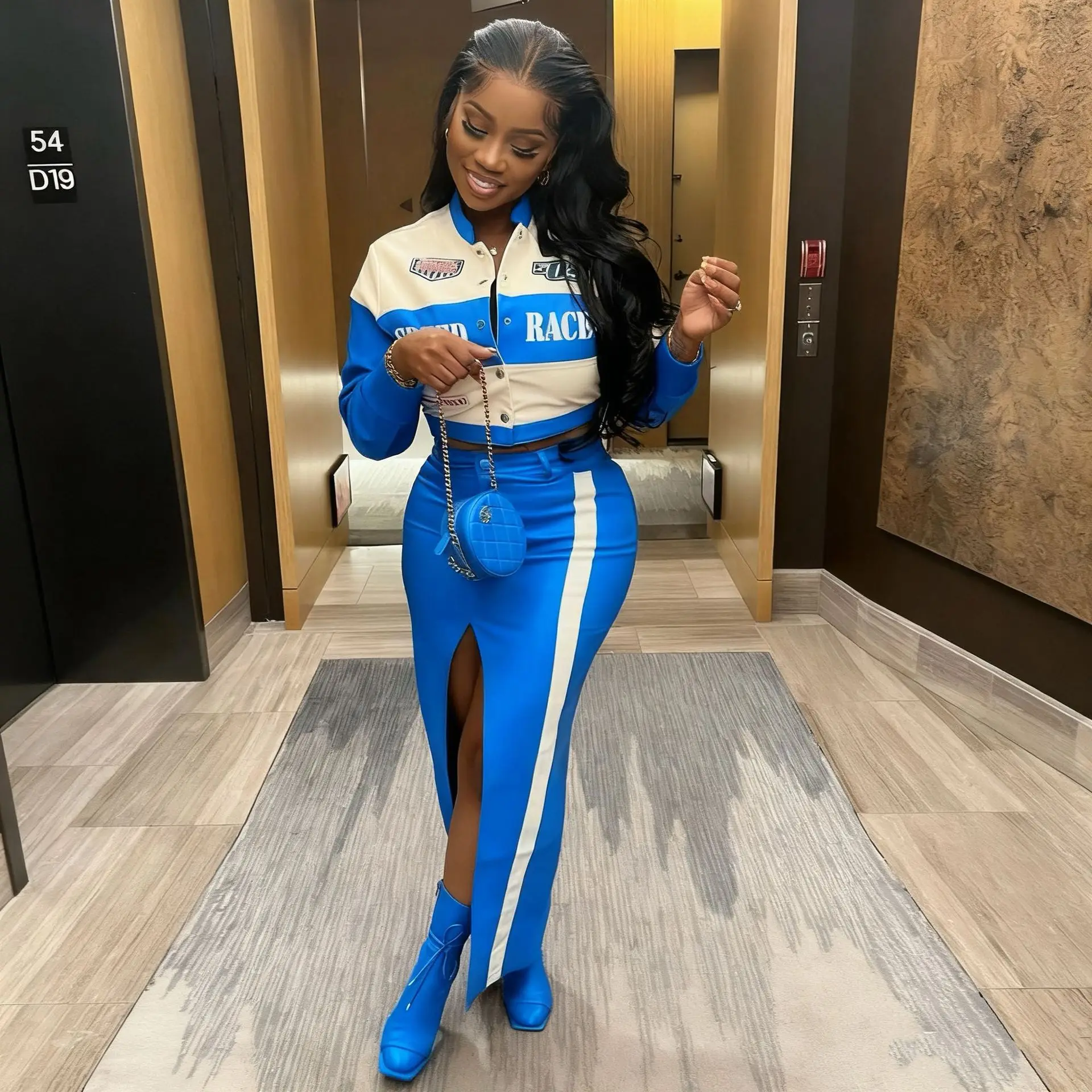 Winter Leather PU Jackets Women Crop Varsity Baseball Coats Y2K Streetwear 2025 Fall Letter Print Cyber Racer Jackets Coats