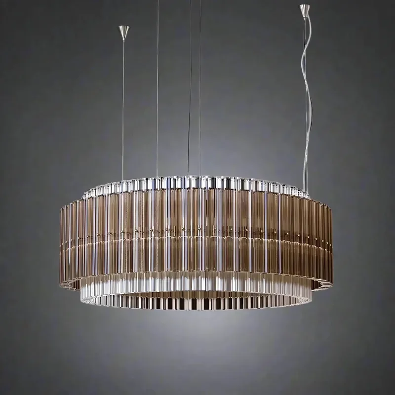 for Italian Light Luxury Living Room Dining Room High End Chandelier for High End Villa Lamp Designer Modern Decorative Glass