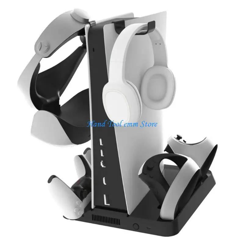 

H37F 4-in-1 Game Controller Cooler Multi-function Charging Station Dock For