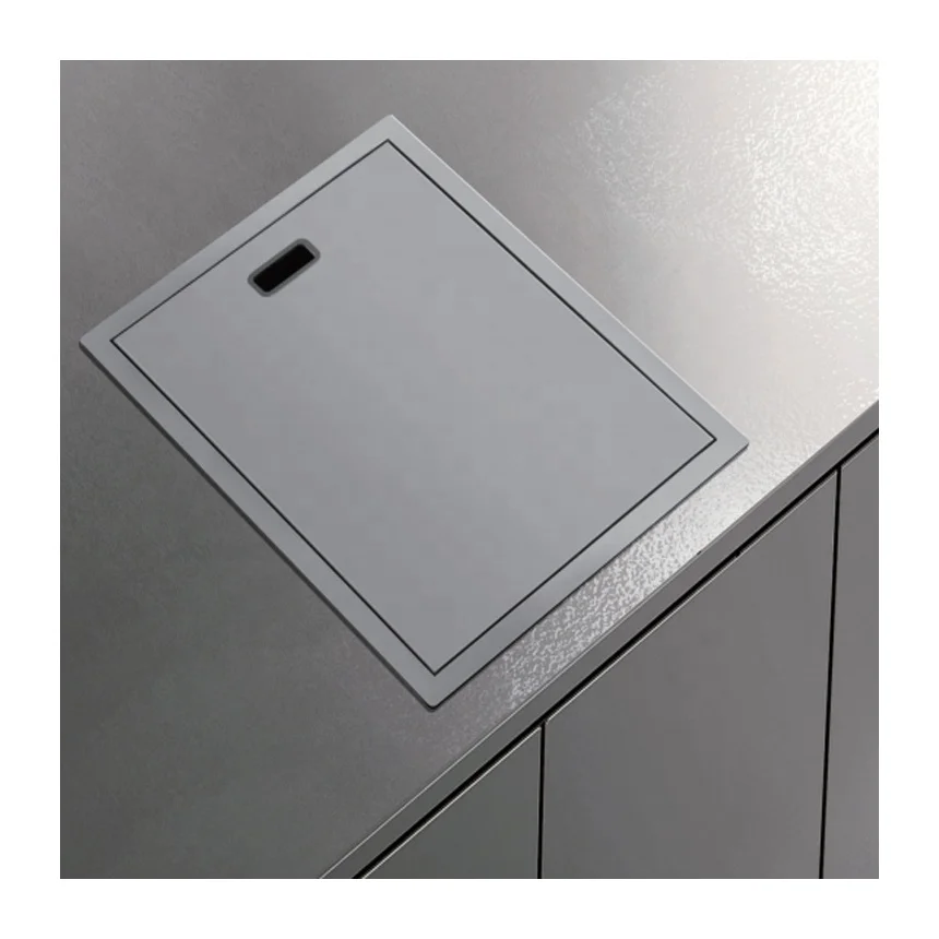

Custom Mini Hidden Stainless Steel Smart Corner Bar Sink With Cover For Coffee Shop & Hotel