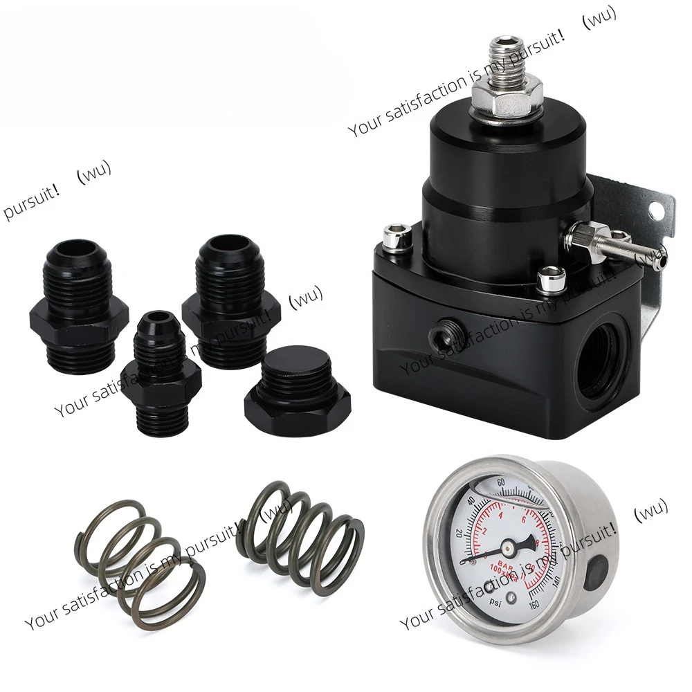 

Универсальный алюминиевый регулятор давления топлива AN8 с подачей и возвратной линией AN6 с набором манометров 0–160 фунтов на квадратный дюйм 3–20–45 45–70