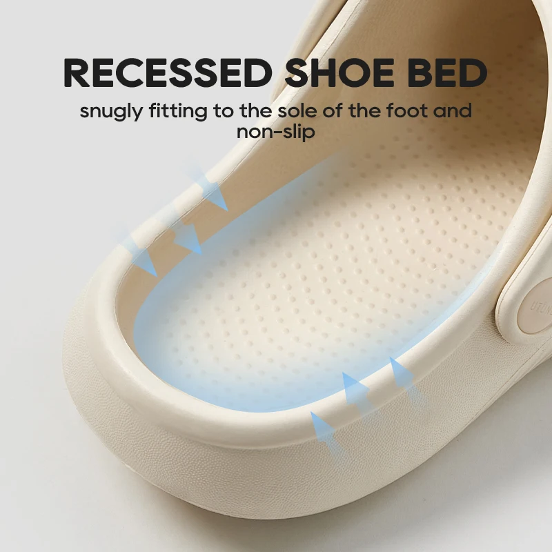 UTUNE 2026 Summer Shoes For Women Lightweight Home Nurse Sandals Non-Slip Breathable Mens Beach Slippers Trendy Comfort Design