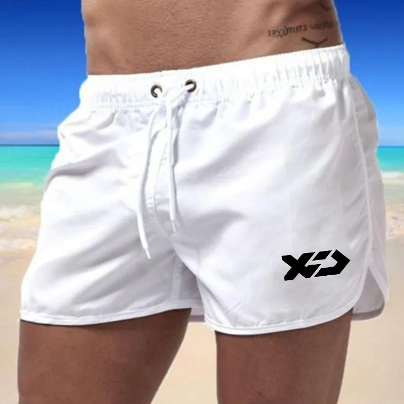 Bañador de pesca para hombre, pantalones cortos para surfear en la playa, traje de baño para hombre, pantalones cortos deportivos para correr y