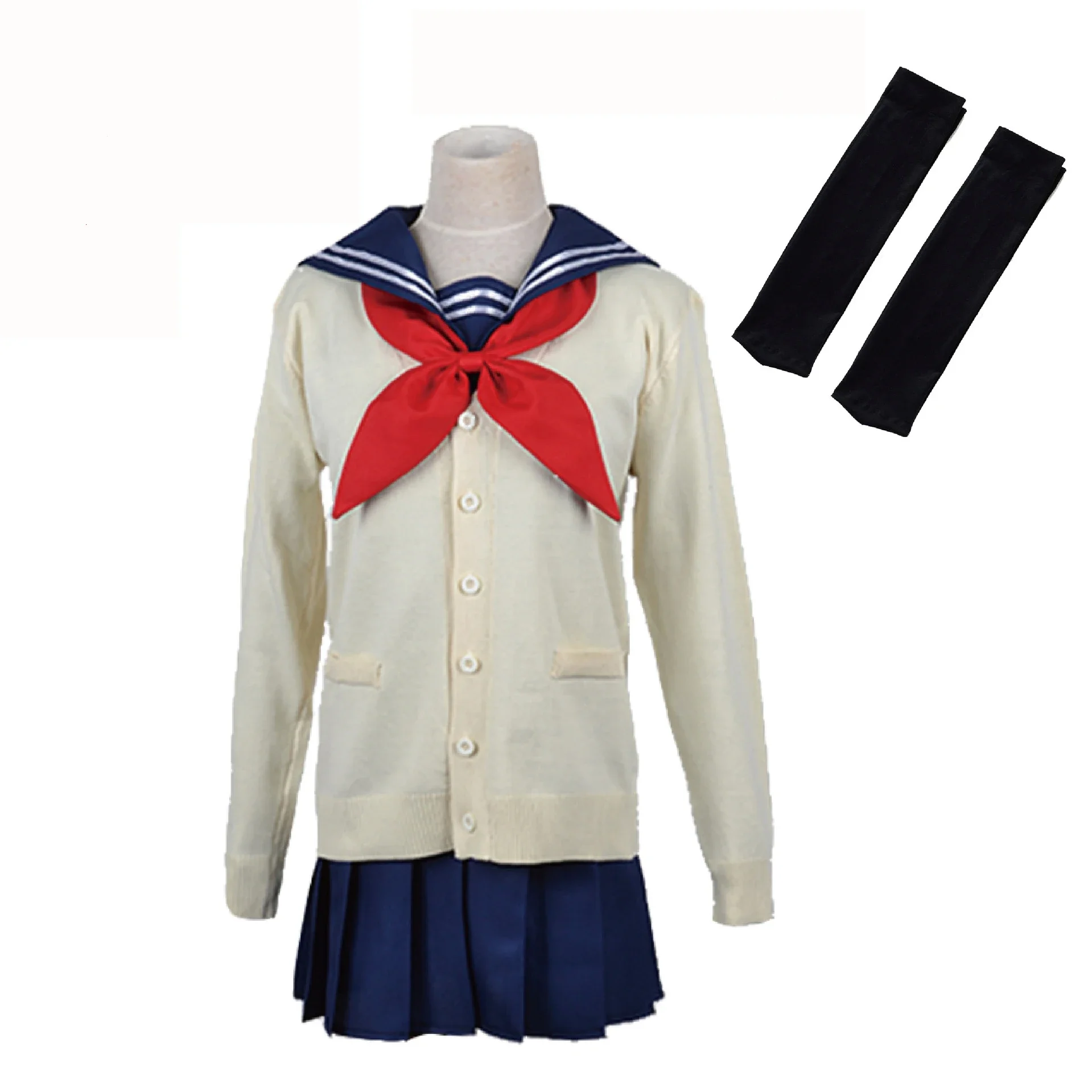 

My Hero Academia Cosplay Halloween Costume Anime Boku No Hero Academia Himiko Toga JK Uniform Sweater Coat Costumes