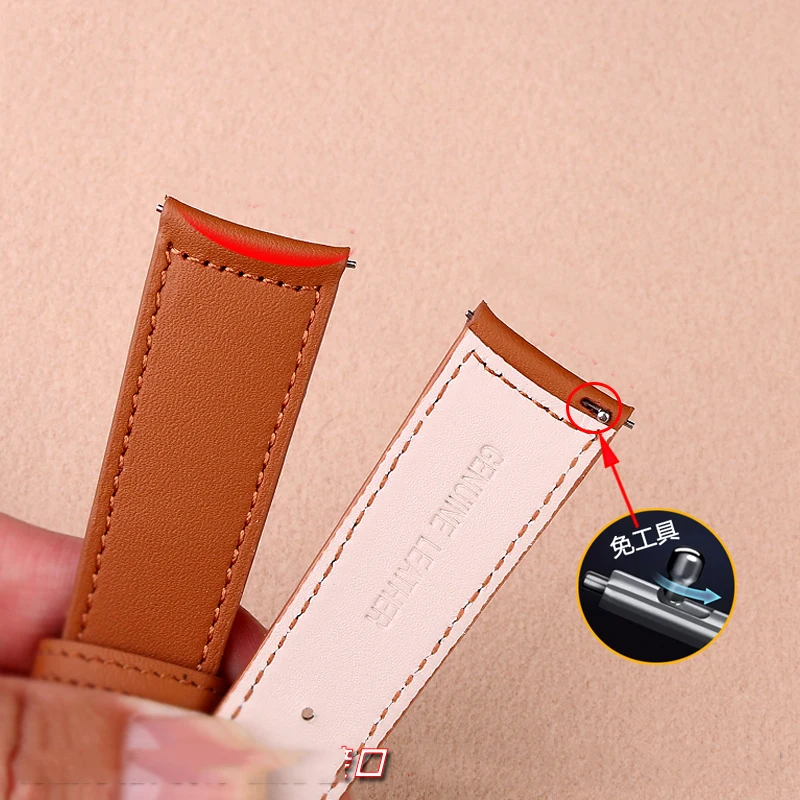 Real Cow cowhide Watchband For Jaeger-LeCoultre Master Series Curved cowhide Watch Strap Soft and Waterproof 19 20 21MM