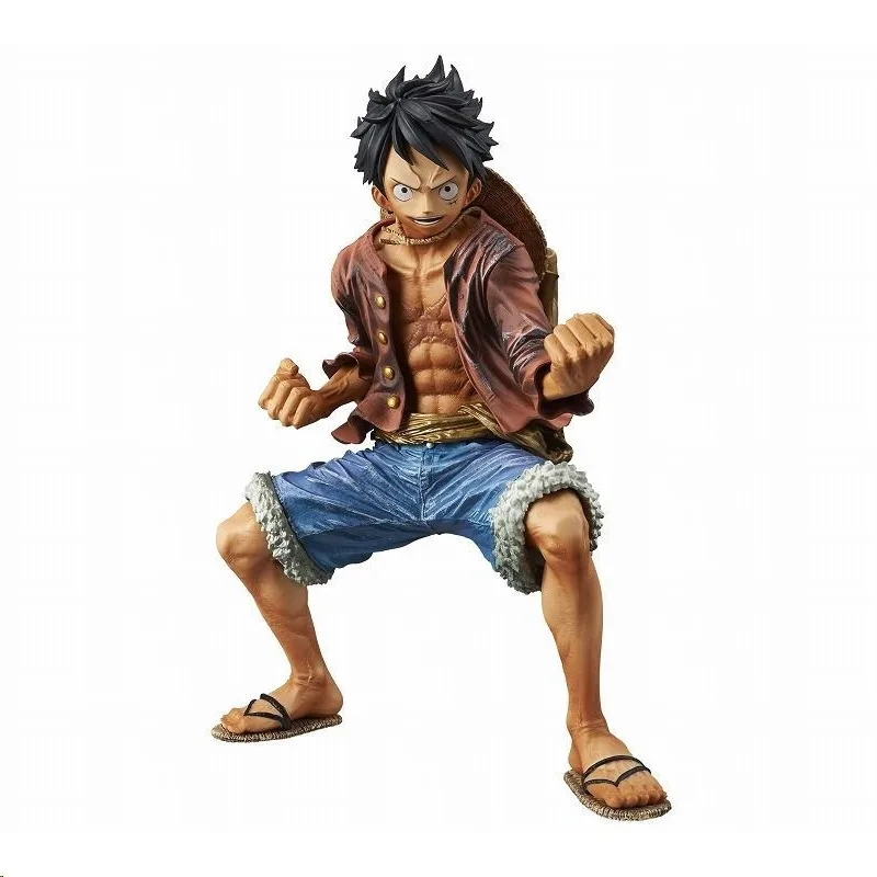 

Настольные украшения KOA Luffy, положение на корточках, черно-белые японские комиксы, подарок Bandai Banpresto, цельные фигурки героев