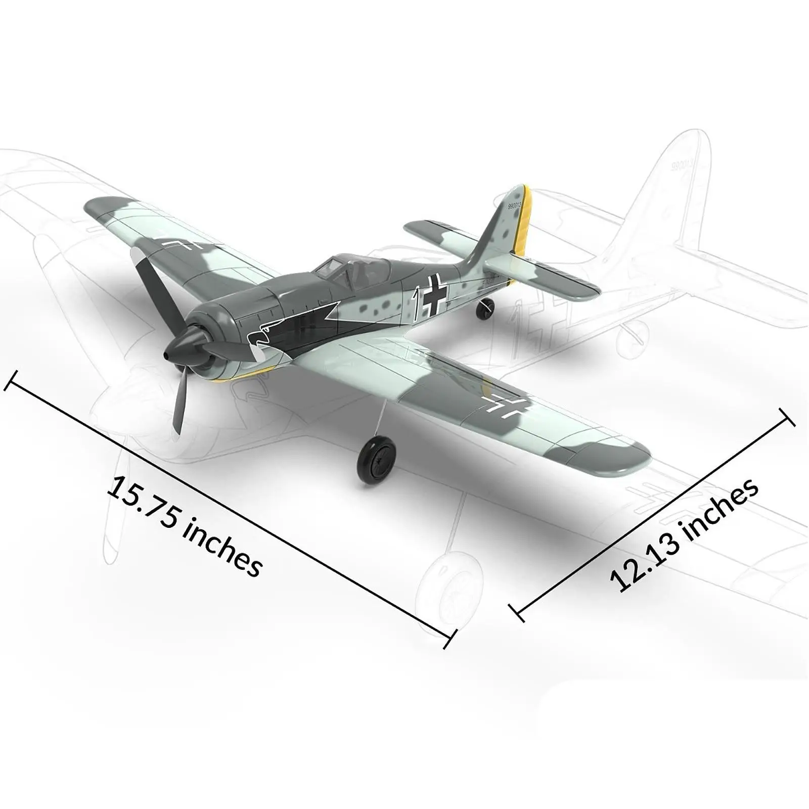 Set di giocattoli da caccia RC FW190 Aereo telecomandato per bambini all'aperto