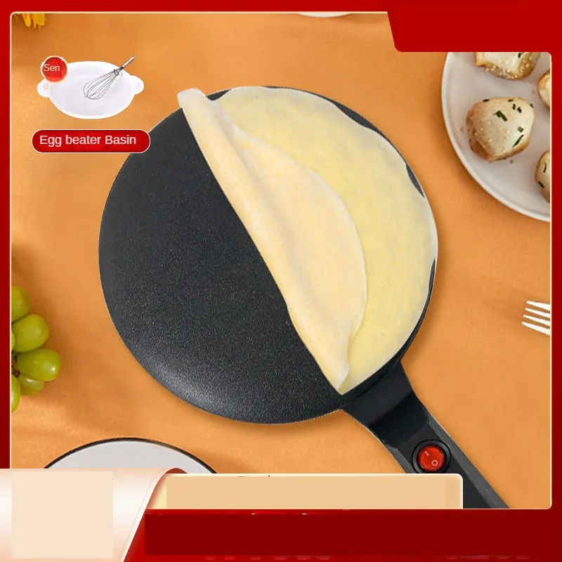 Criador de Crepe elétrico Non-Stick Cooking Surface Panela elétrica bolo Assadeira single-sided aquecimento pequena máquina de panqueca