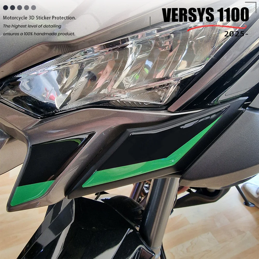 

Versys1100 3D Decal Front Resin Motorcycle Head Accessory For Kawasaki Versys 1100 2025- Front Face Decal