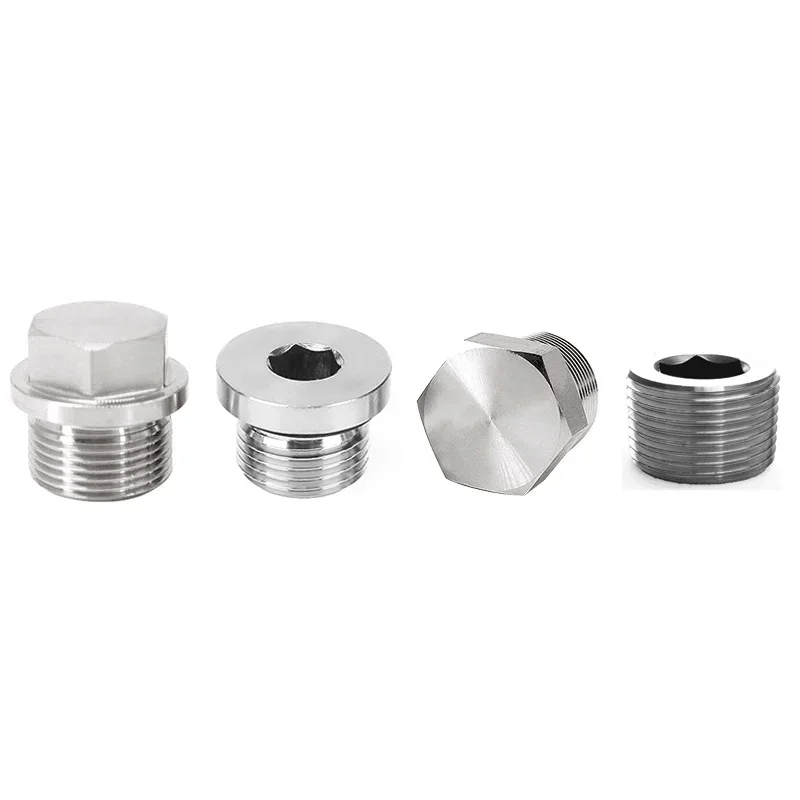 

M5 M6 M8 M10 M12 M14 M16 M18 M20 Metric Male Therad 304 Stainless Steel Hex Socket Flange End Cap Plug Pipe Fitting Connector