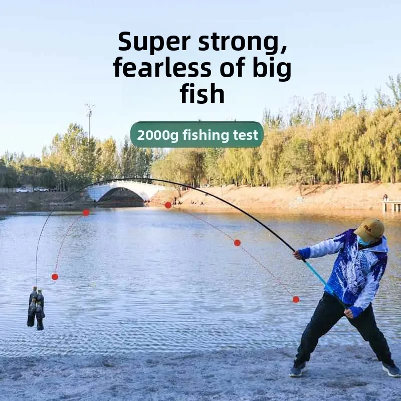 قصبة صيد خفيفة للغاية وفائقة الصلابة لصيد الكارب في الشاطئ والجداول، قصبة صيد 28 9 مخصصة لصيد الكارب والسلور من ماركة شوبينغ