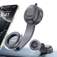 LISEN Strong Magnetic Suction Cup Car Phone Holder N52 Magnet Mount for Magsafe Stand for iPhone Dashboard Windshield GPS