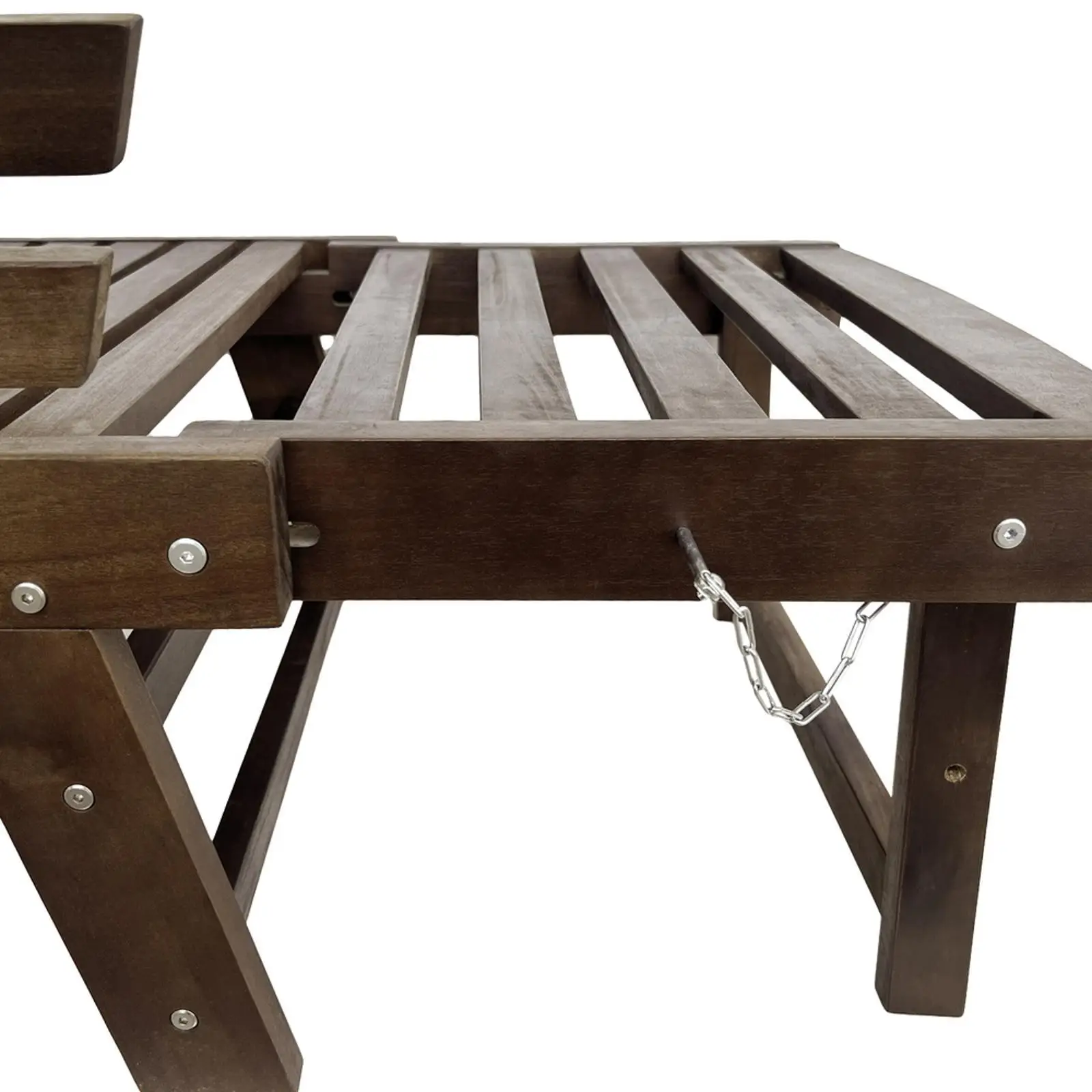 في الهواء الطلق قابل للتعديل فناء خشبي سرير نهاري أريكة صالة تشيس مع #5