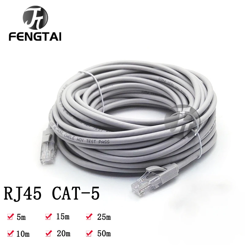 

RJ45 Ethernet Network LAN Cable Cat 5e Channel UTP 4Pairs Patch Cable Cat5 Patch Cord Cable 2m/5m/10m/20m/30m/50m for modem ps4