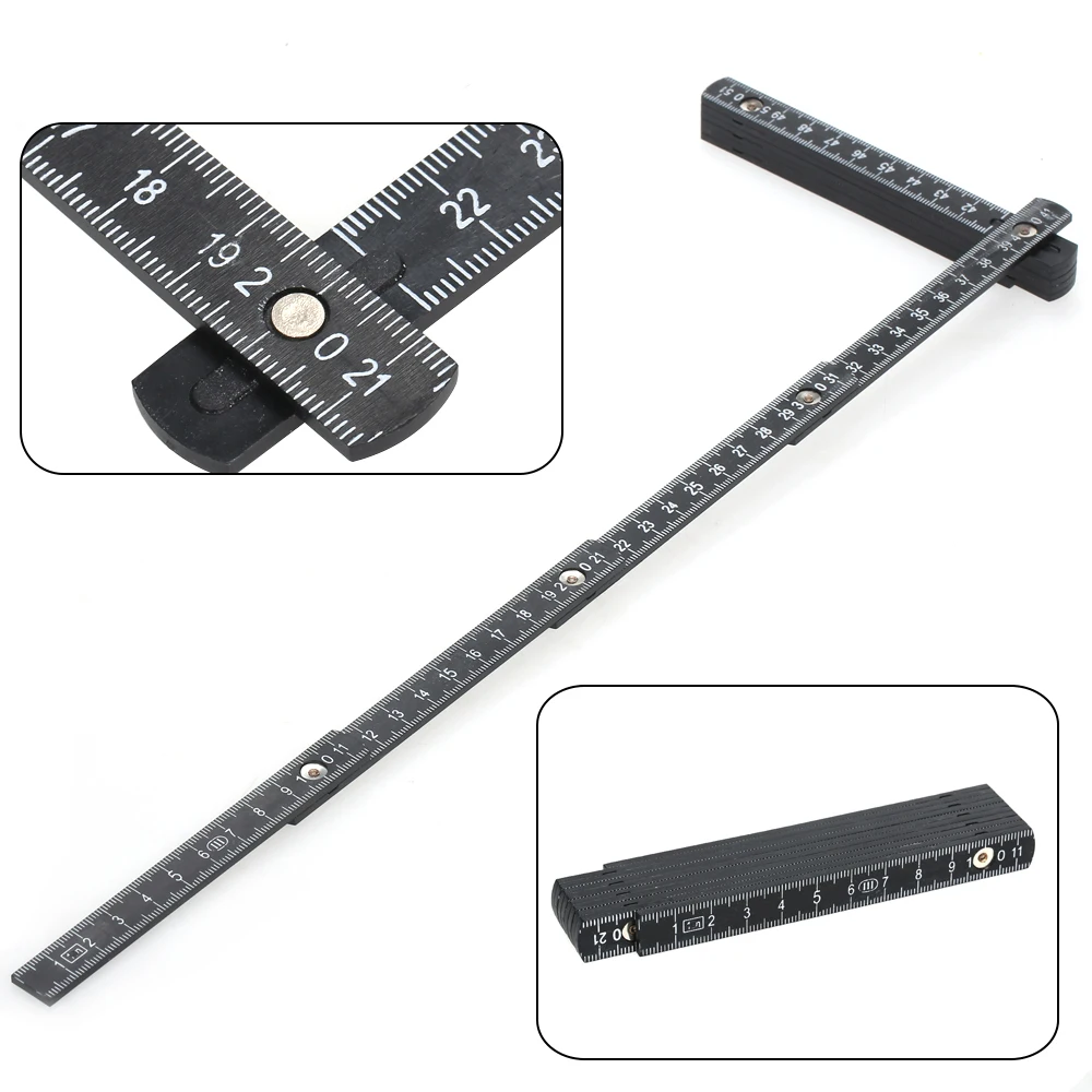 2M Slide Ten-Parts Fold Up Rulers Folding Versatile Inside Carpenter\'s Education Meter Lightweight and Compact Measuring Tool