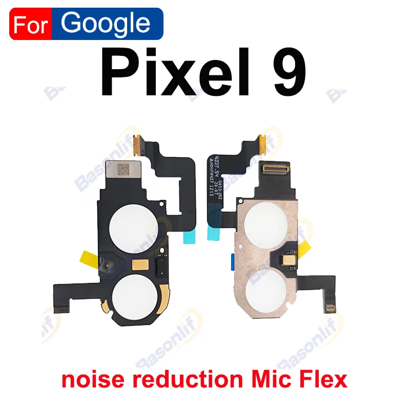 Basonlif For Google Pixel 9 9Pro Noise Reduction Mic Microphone Flash Light Sensor Flex Cable Replacement Parts