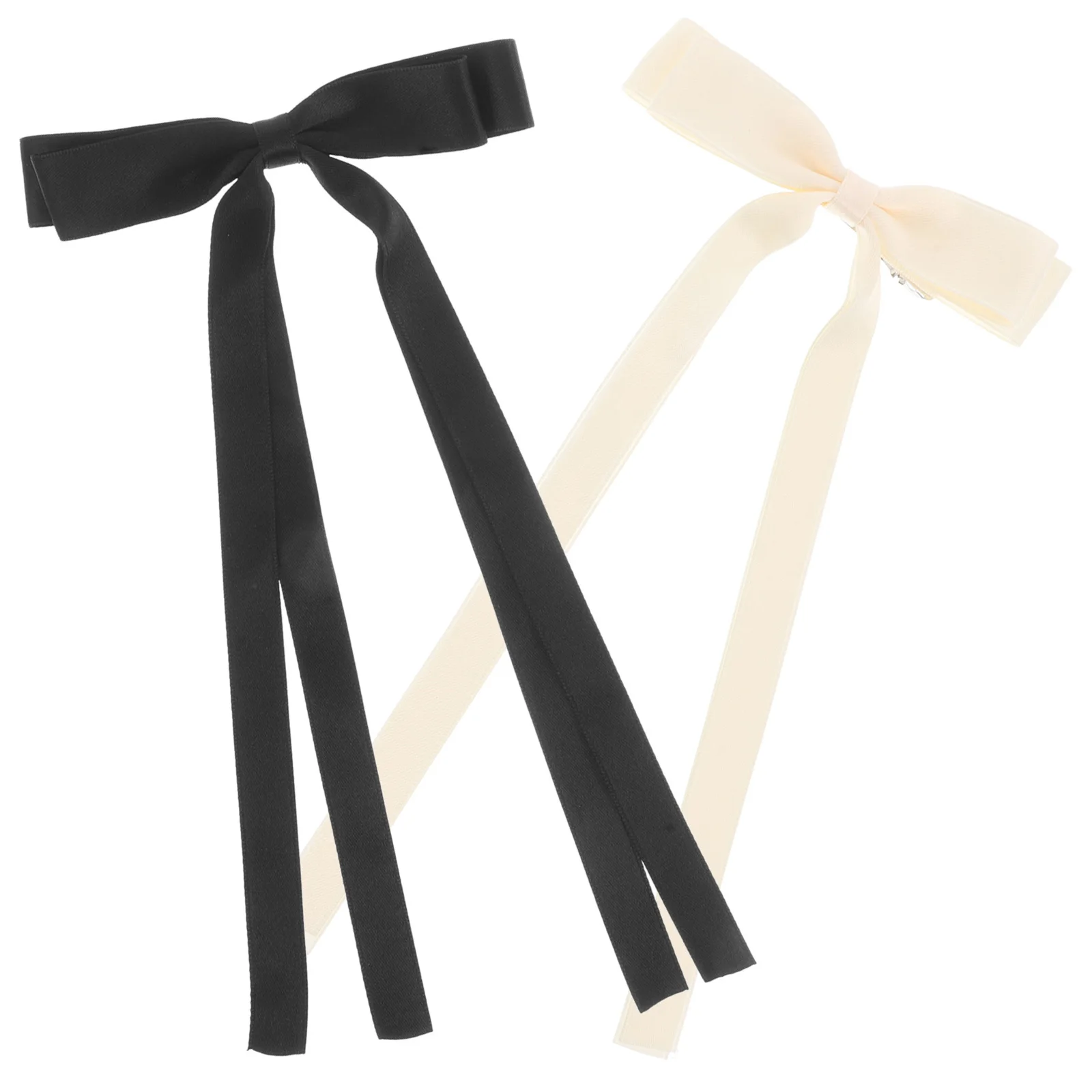 

2pcs Butterfly Knot Ribbon Hair Clips For Girls Women Long Tail Bow Hair Accessories Stylish Barrettes Durable Hold Perfect For