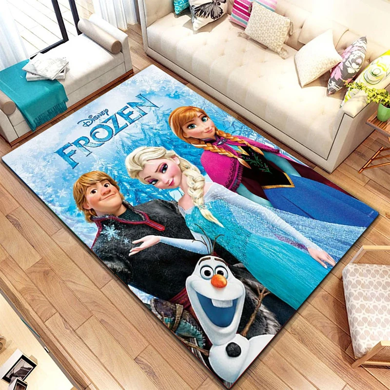 

Diseny Cartoon Frozen Princess Large Area Rug 3D Carpets for Living Room Kids Bedroom Sofa Doormat Home Decor Children Floor Mat