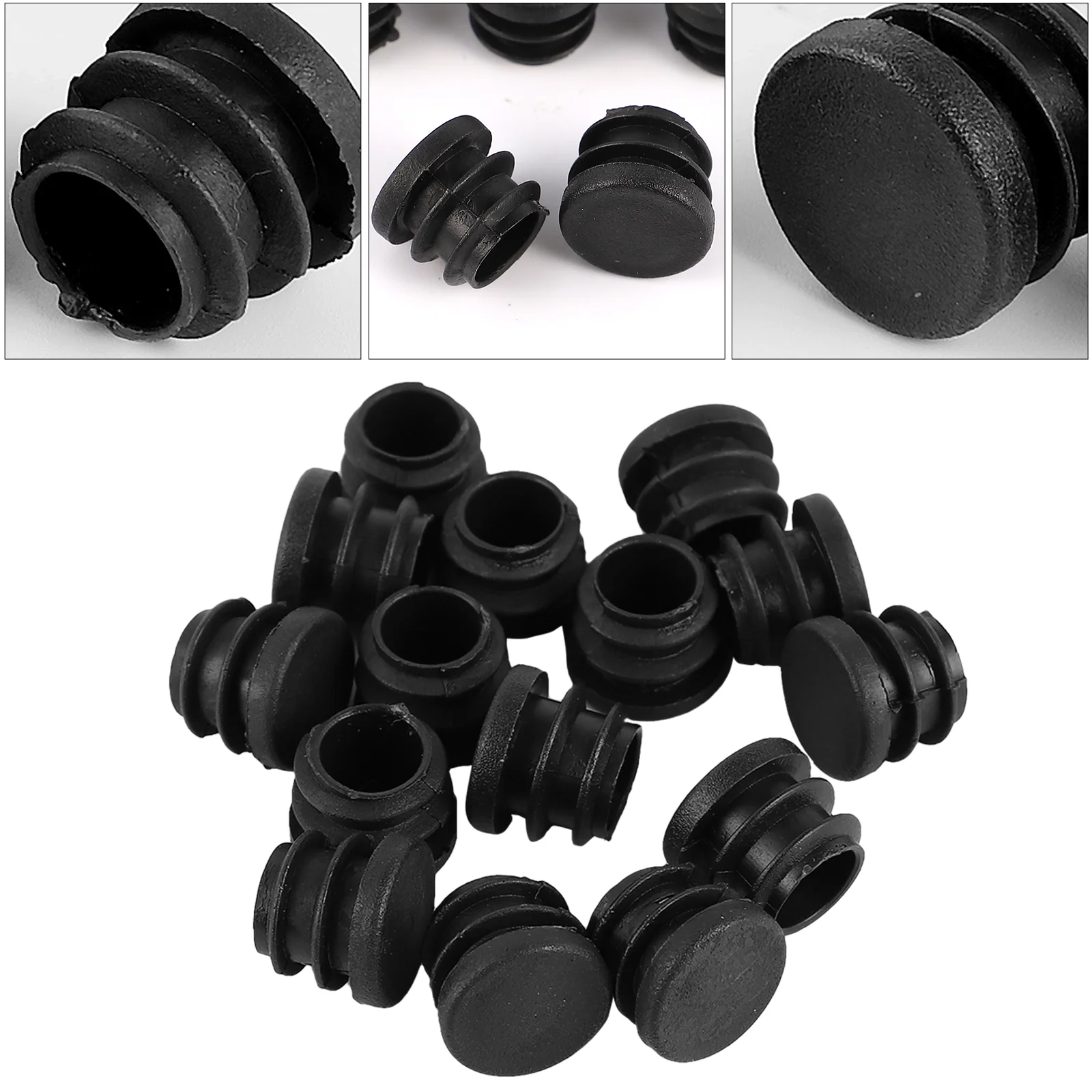 100 Pcs Chair Pad Plug Table Glide Insert Furniture Leg Floor Mat Tubing Cap End Plastic Pipe Bung Tube