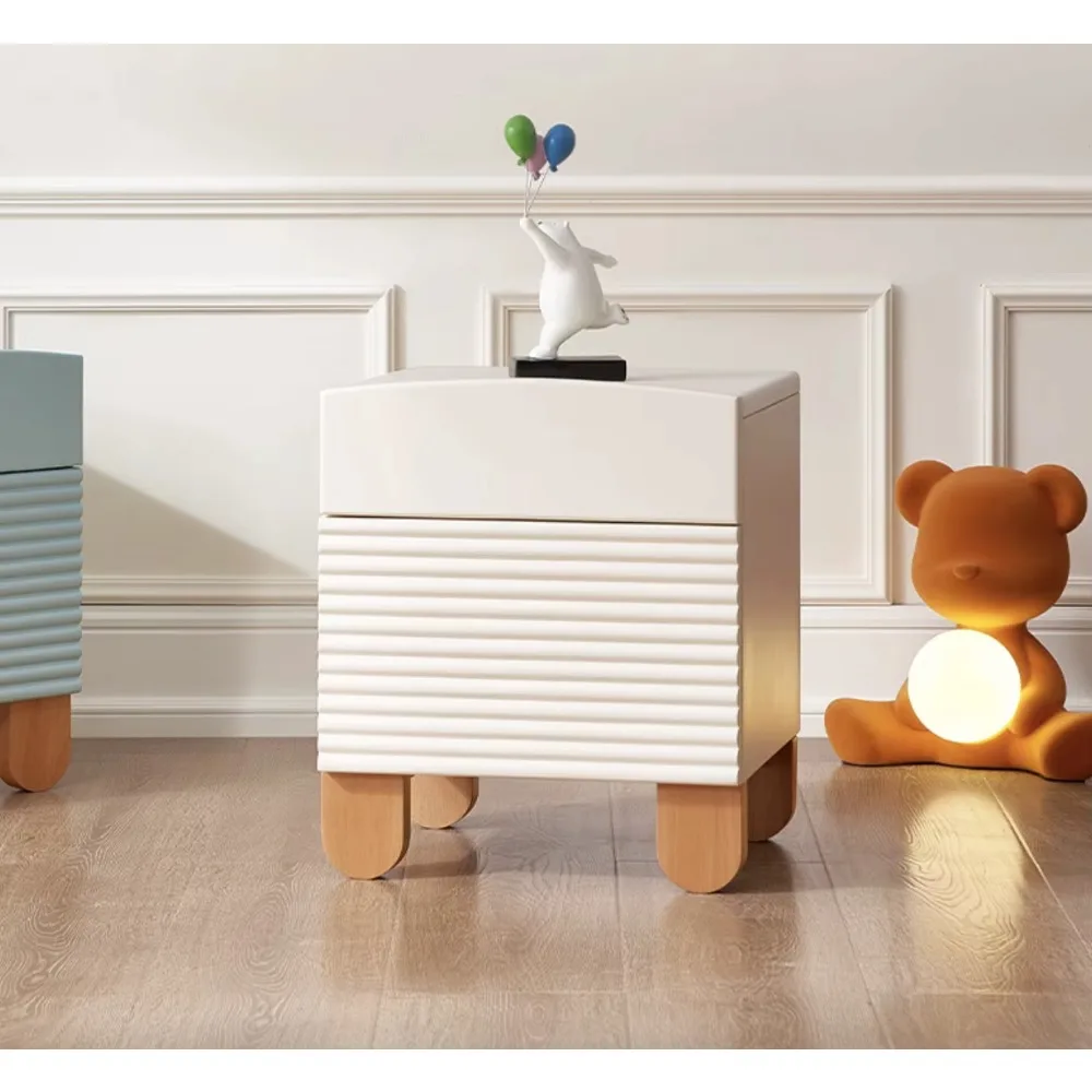 M5021 자작나무와 너도밤나무 어린이용 침대 협탁 소년용 침대 옆 테이블 소녀용 침대 옆 테이블