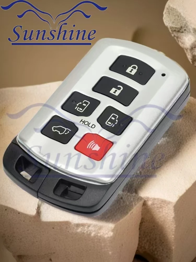 Sunshine car key HYQ14ADR 6 Button Smart Remote Key 314.3MHz ID74 Chip For Toyota Sienna 2011 2012 2013 2014 2015 2016 2017 2018