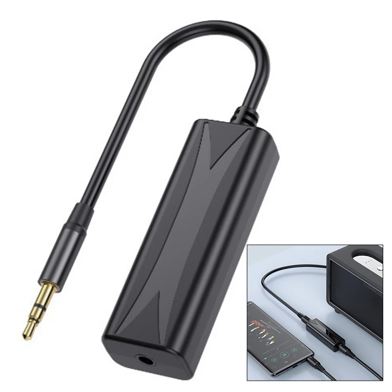 3.5mm Audio Aux Cable Anti-interference Ground Loop Noise Filter Isolator Eliminate Home Stereo Car Audio System Noise Cancel