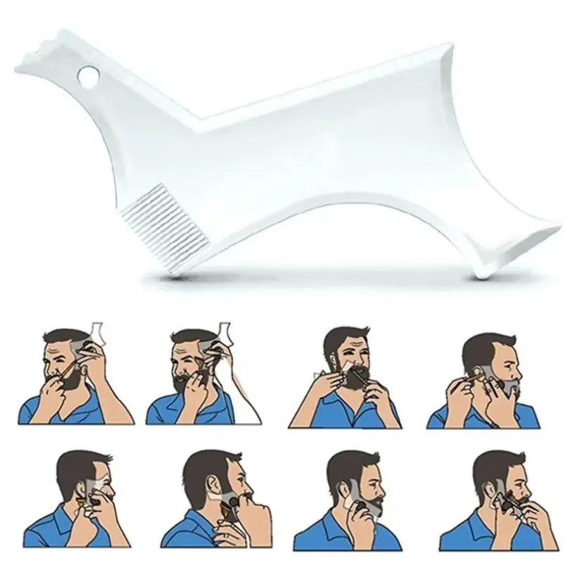 1PC/2Pc/3Pc Plastic Beard Comb for Men, Mustache Grooming Comb, Facial Hair Care Tool-  Makeup Comb Use with Beard Trimmer