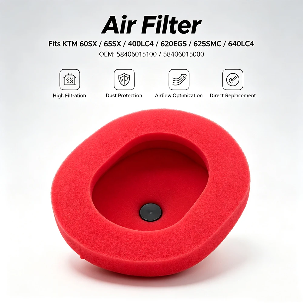 Motorcycle Air Filter Is for KTM 60 65 400 620 625 640 SX XC END EGS LC4 RXC LSE SMC SXC RXC-E Adventure Six Days Winner