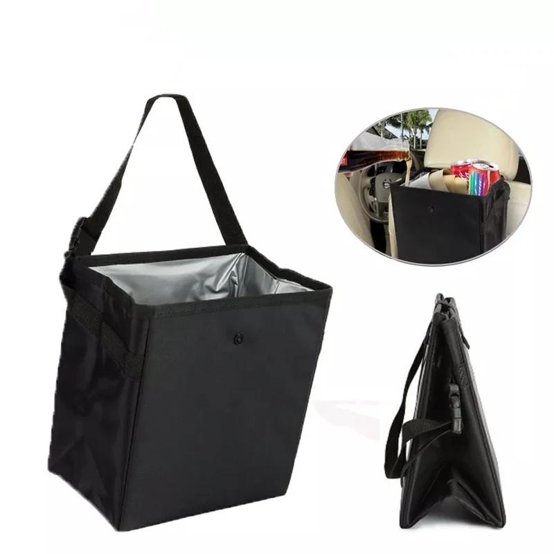 

Auto Car Waterproof Trash Bag Litter Bin Can Garbage Waste Storage Organizer Bag Car Garbage Organizer Portable Suspensibility