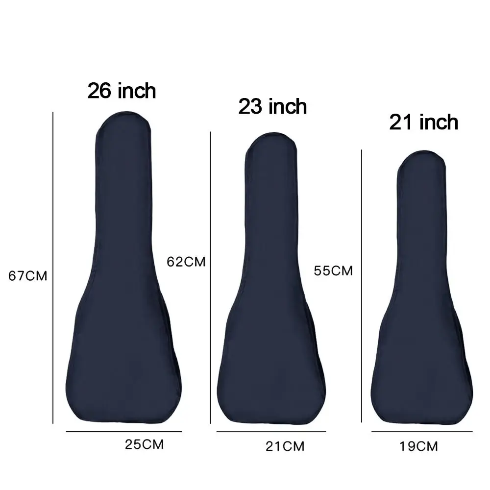 21 23 26 Inch Ukulele Bag Case Waterproof Oxford Fabric Soft Concert Bag Portable Single Shoulder Ukelele Backpack