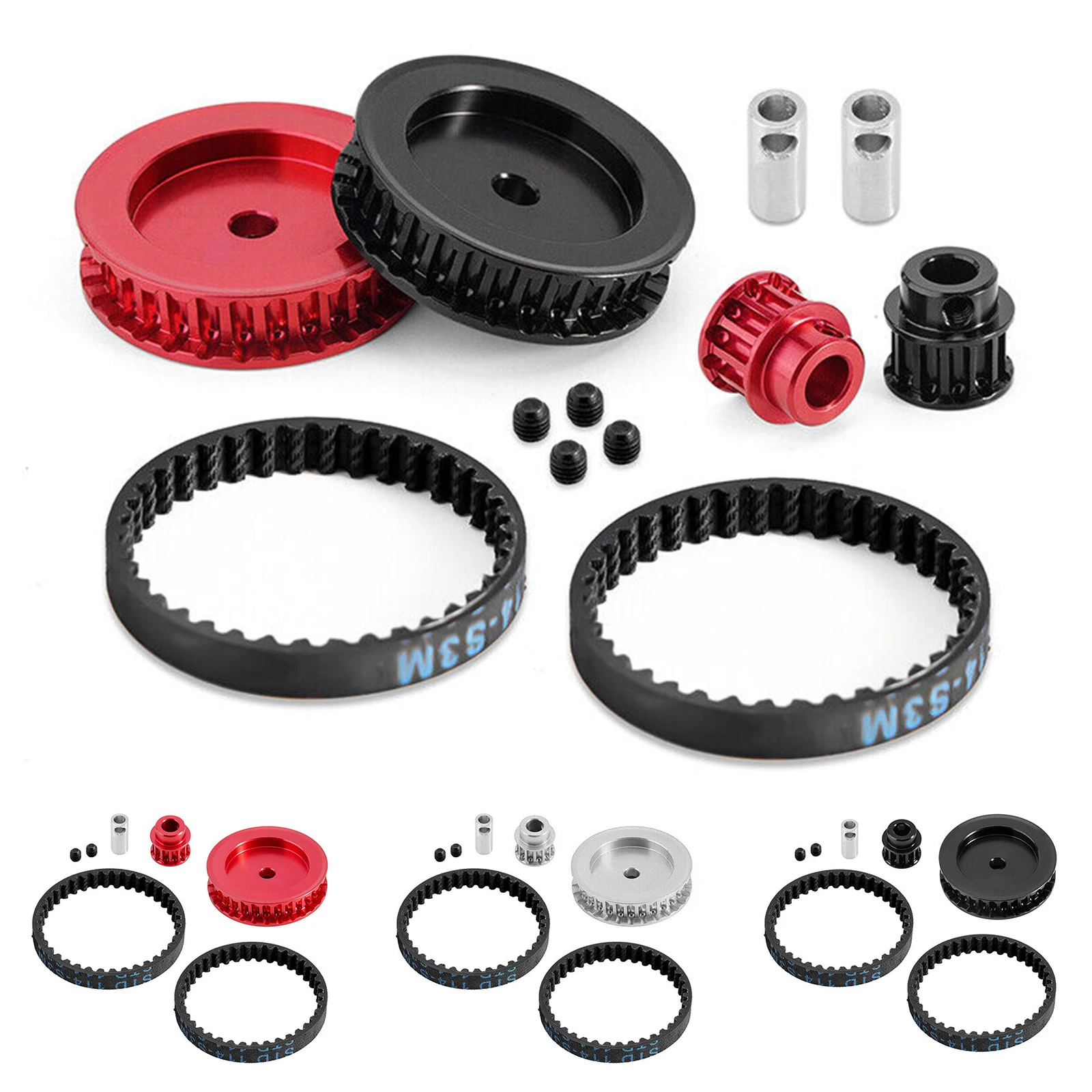 For 1/10 Climbing Car TRAXXAS TRX-4 TRX6 Belt Transmission Wave Box Belt Transmission Gear Set