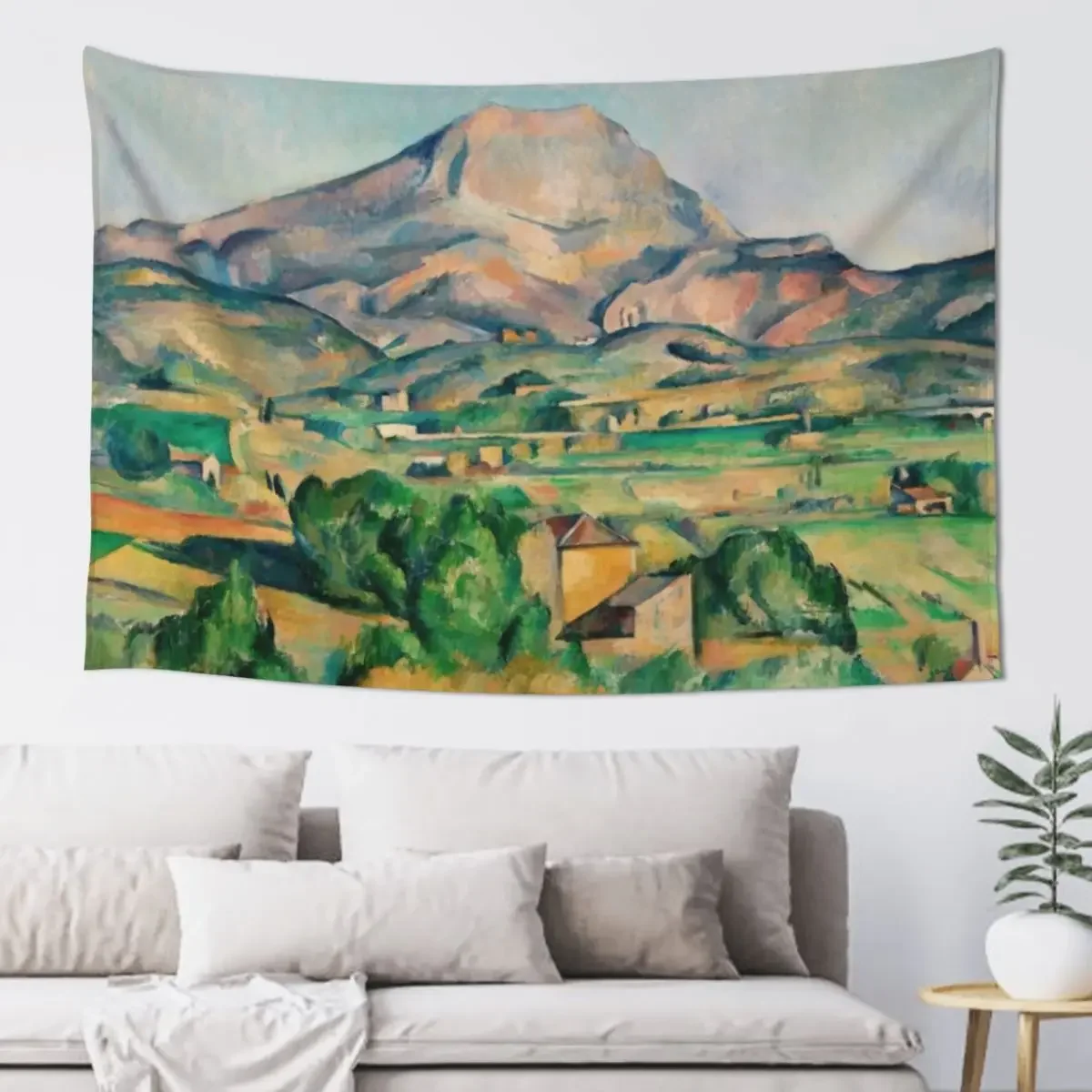 

Mont Sainte-Victoire by Paul Cézanne Tapestry Wall Carpet House Decoration Tapestry