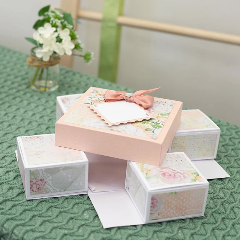 Metalowe matryce do wycinania Lucky Goddess Piknik Treat Box Diy Scrapbooking Album fotograficzny Dekoracyjne wytłaczanie Karty papierowe Rzemiosło