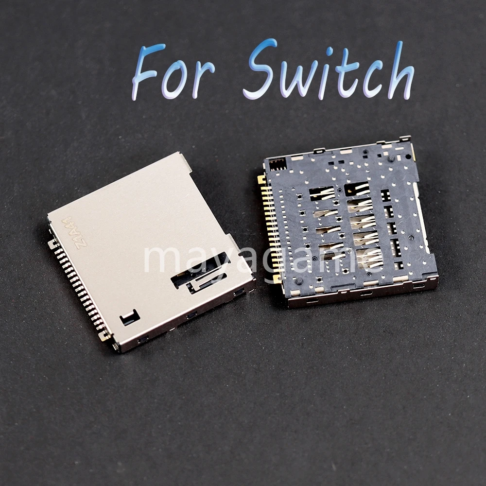 10 peças de reparo de substituição de soquete de cartão de jogo para console Nintend Switch