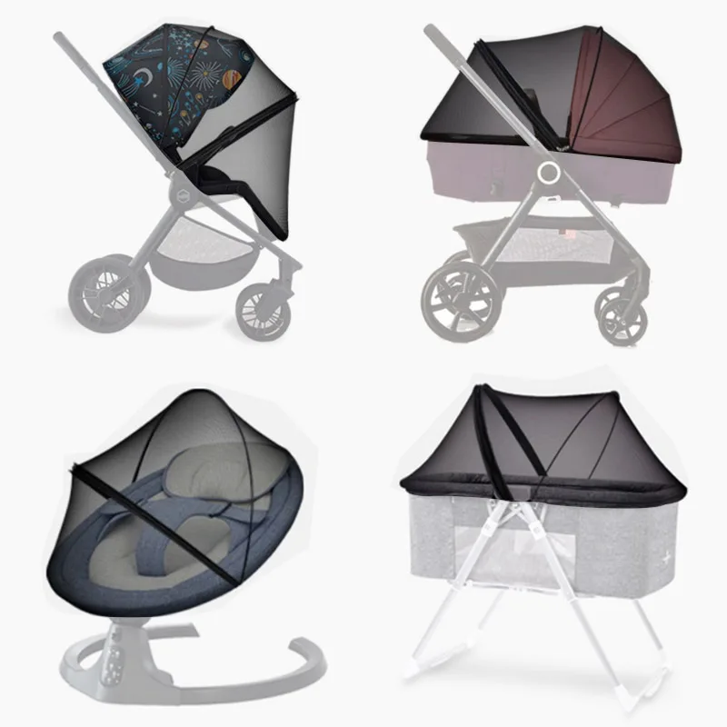 Stroller Mosquito Net For Cybex Mios 2/3 Melio 2/3/Carbon/Pro Priam 2/3/4 Platinum E-Priam Eezy S S+2 /Twist Coya Buggy Carrycot view 6