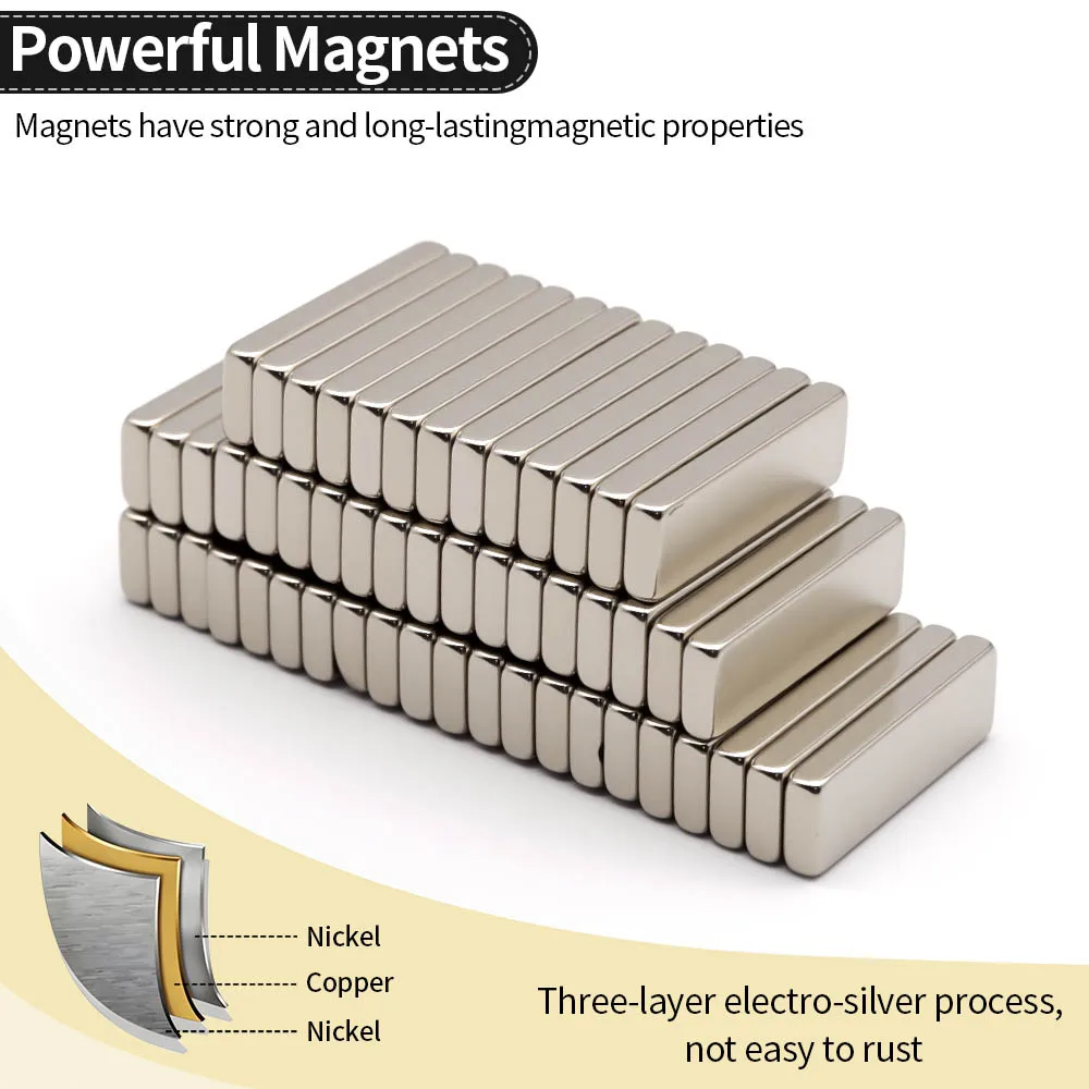 30x10x4mm Super Strong Neodymium Magnet N35 NdfeB Permanent Magnetic Imanes Block Powerful Magnets Refrigerator image 4