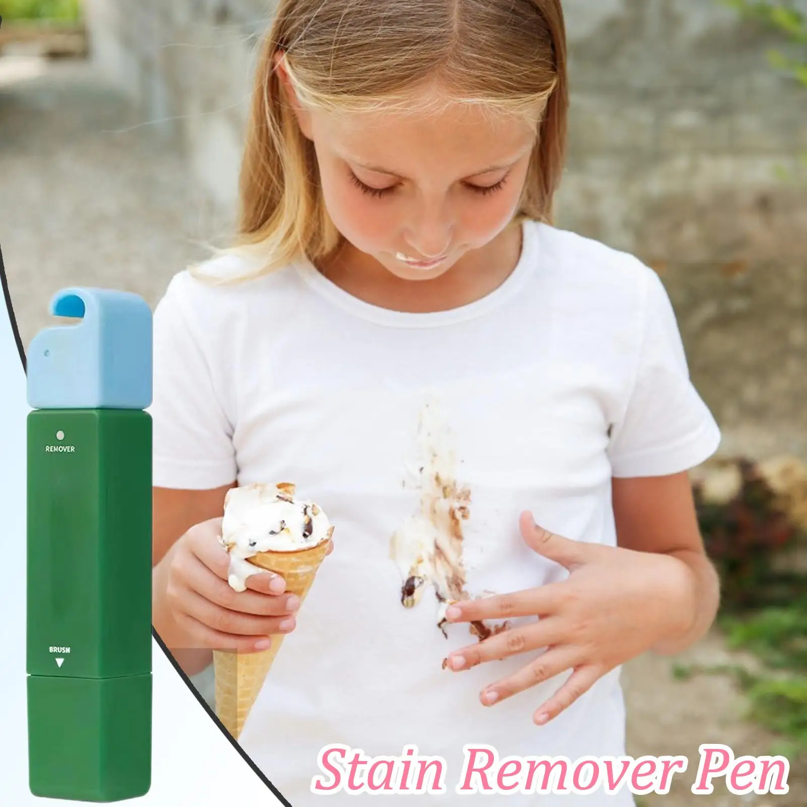 12ML White Clothes Stain Remover Pen Strong Portable Waterless Oil Laundry Stain Removers No Washing Double-Headed Bleach Pen
