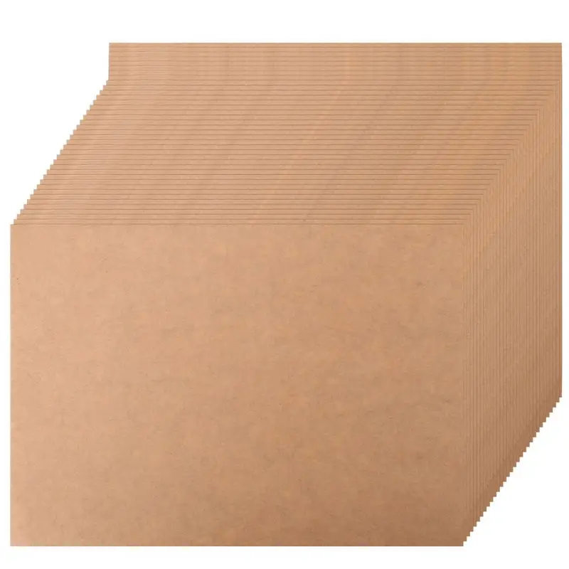 AT05-100 Sheets A4 Kraft Printable Sticker Self Adhesive Sticker Label Paper Sheet For Laser Inkjet Printer Copier