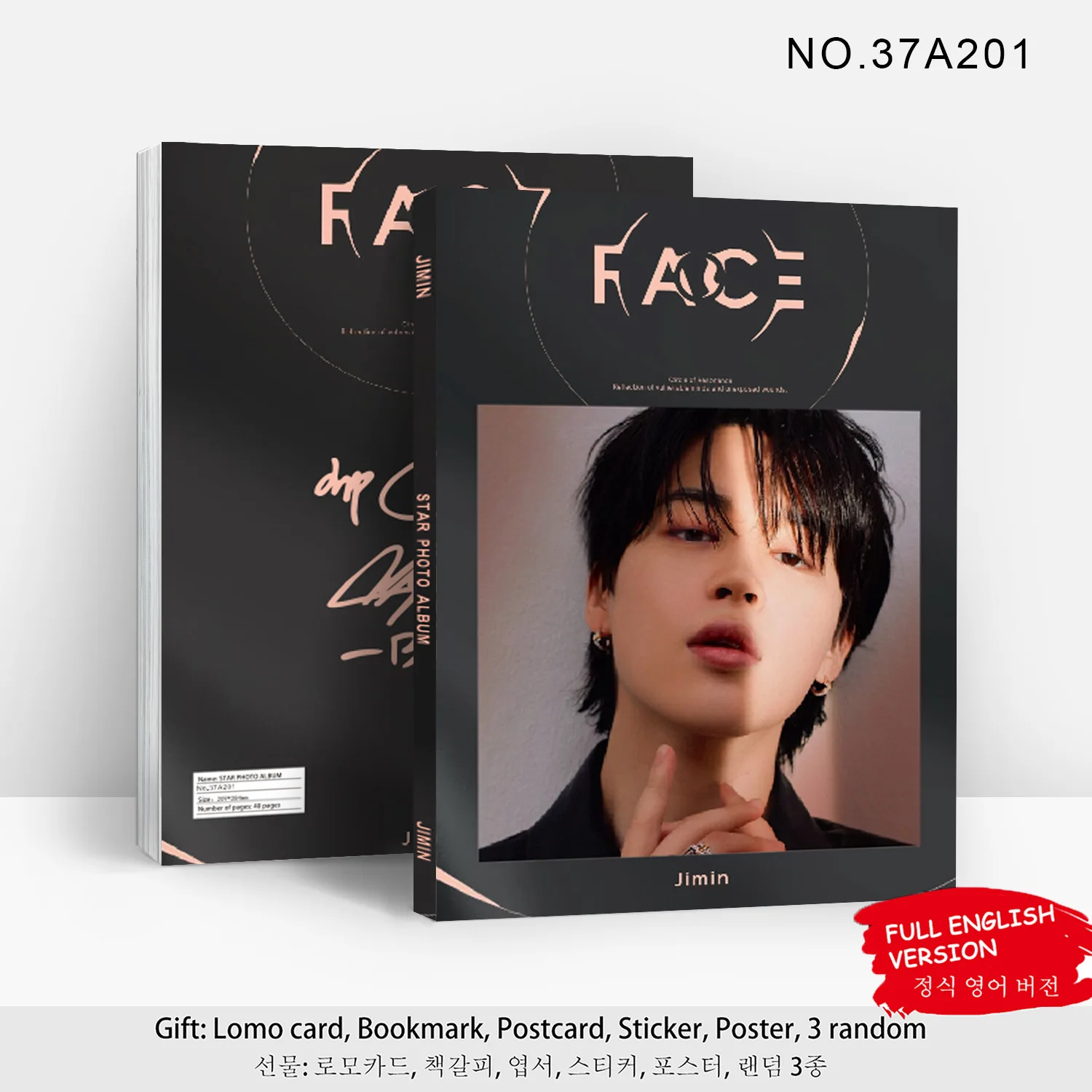 K-pop Solo Artist Inspired Photobook-Premium Quality Korean Celebrity Style Photo Collection JIMIN Star Photography Album