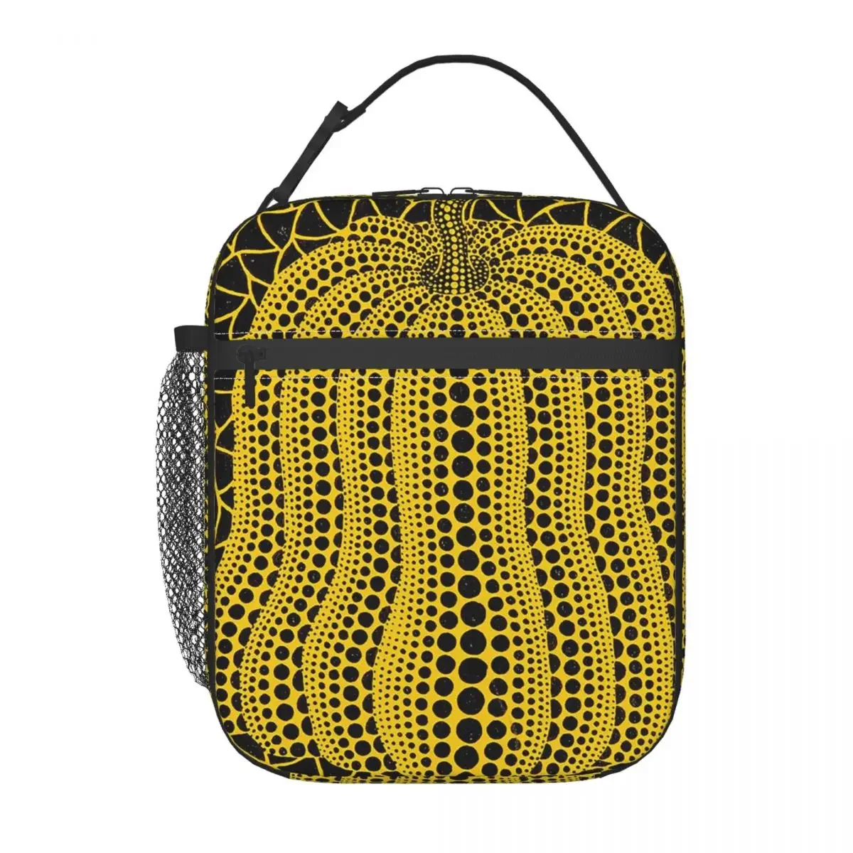 Yayoi Kusama Pumpkin Abstract Art Insulated Lunch Bag for Kids School Cooler Thermal Food Box Tote Lunch Boxes Container