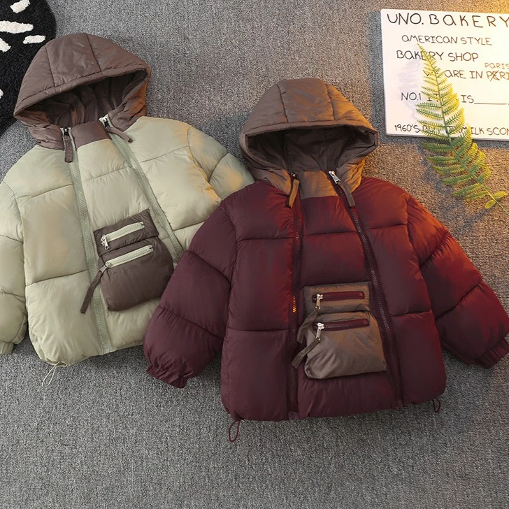 

Girls Cotton Clothes 2025 Autumn and Winter New Children's Clothing Korean Style Girl Baby Fashion Cold Warm Bread Clothes